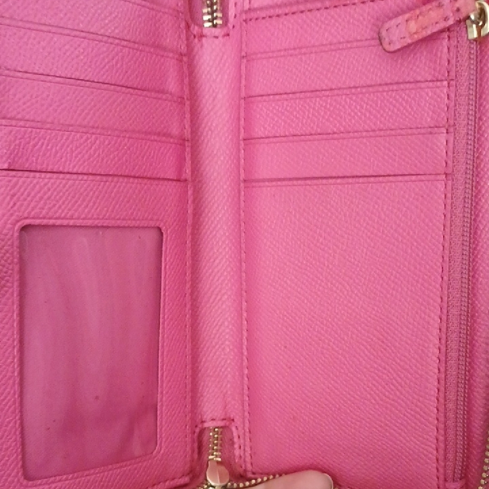 Coach Pink Handbag with Signature Wristlet - Picture 10 of 11